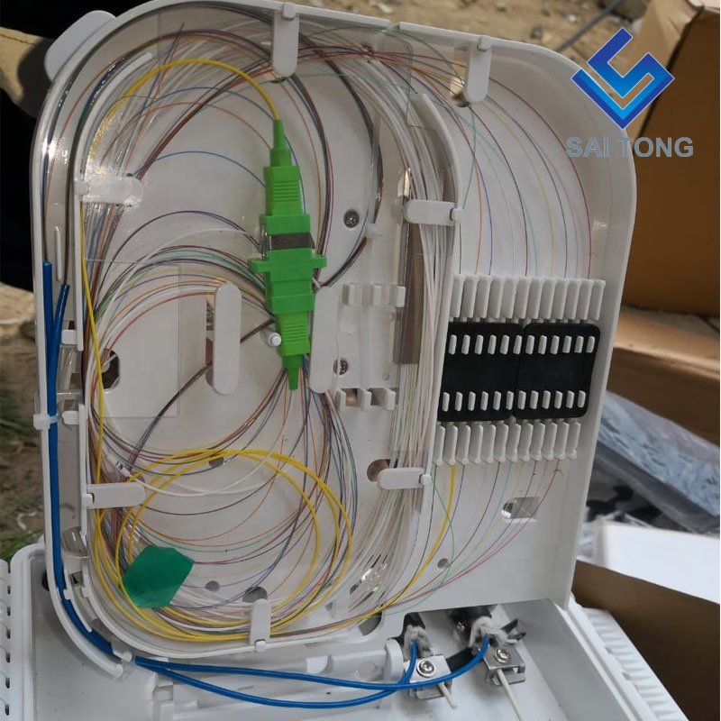 Cixi made16 žilová ukončovacia skriňa sc/upc FTTH 16-žilová rozvodná skriňa Vodotesná gumená káblová priechodka Gpon onu Fiber spojovacia skriňa