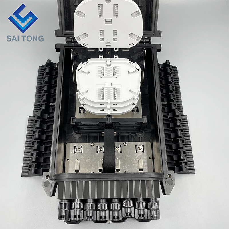 Saitong FTTH Vonkajšia vodotesná IP65 16-jadrová distribúcia optických vlákien Terminál 4 v 16 s novým produktom 1 kupujúci