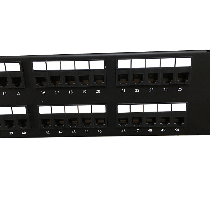 2U 19'' 50 portov RJ11 Krone bundy,oceľový držiak Cat3 Patch Panel Prázdny Netienený utp Cat3 RJ11 Patch panel