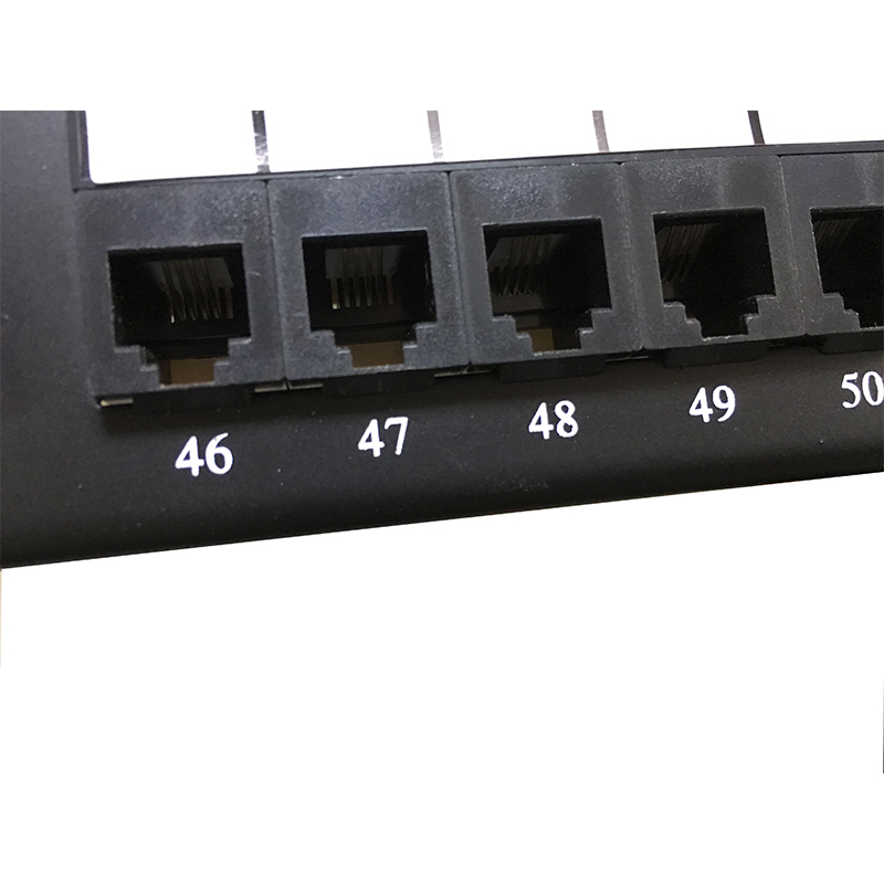 2U 19'' 50 portov RJ11 Krone bundy,oceľový držiak Cat3 Patch Panel Prázdny Netienený utp Cat3 RJ11 Patch panel