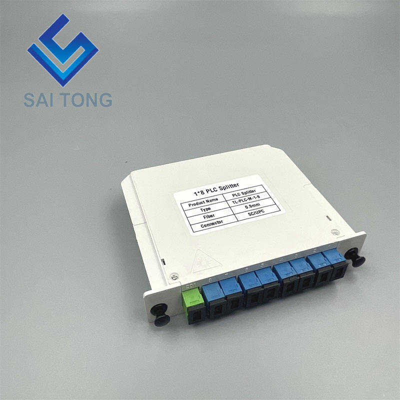 SC/UPC 1 x 8 Fiber Optic PLC Splitter Minitrubicový Typ Splitter Plc Splitter vodotesný SC UPC LGX box kazetový typ