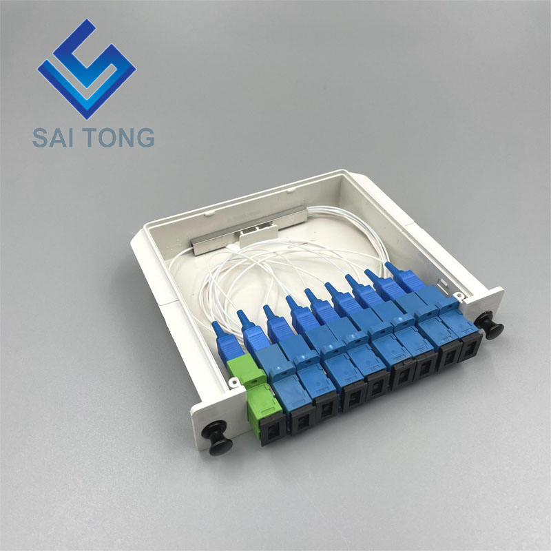 SC/UPC 1 x 8 Fiber Optic PLC Splitter Minitrubicový Typ Splitter Plc Splitter vodotesný SC UPC LGX box kazetový typ