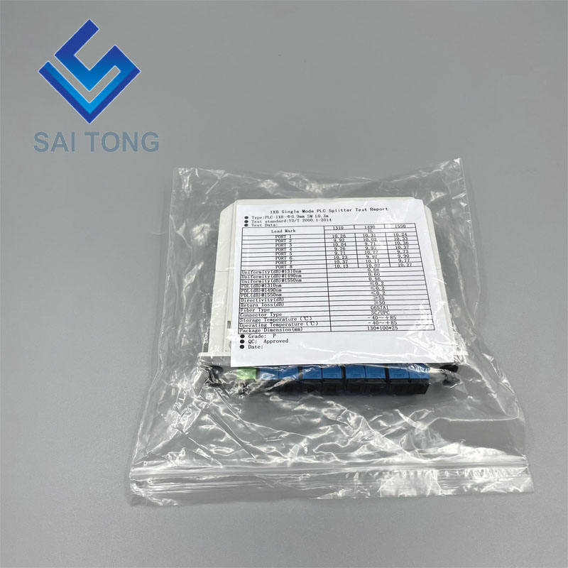 SC/UPC 1 x 8 Fiber Optic PLC Splitter Minitrubicový Typ Splitter Plc Splitter vodotesný SC UPC LGX box kazetový typ