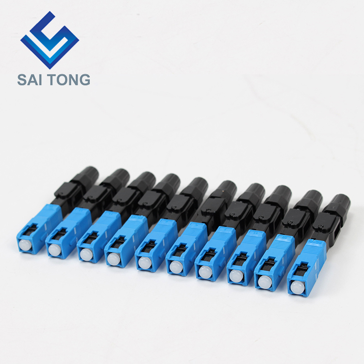 Saitong Supply Komunikačné vybavenie rýchly konektor sc/upc ftth Fiber Optic Fast Connector Fiber Connector