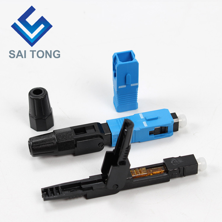 Saitong Supply Komunikačné vybavenie rýchly konektor sc/upc ftth Fiber Optic Fast Connector Fiber Connector