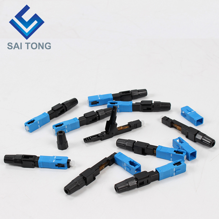 Saitong Supply Komunikačné vybavenie rýchly konektor sc/upc ftth Fiber Optic Fast Connector Fiber Connector