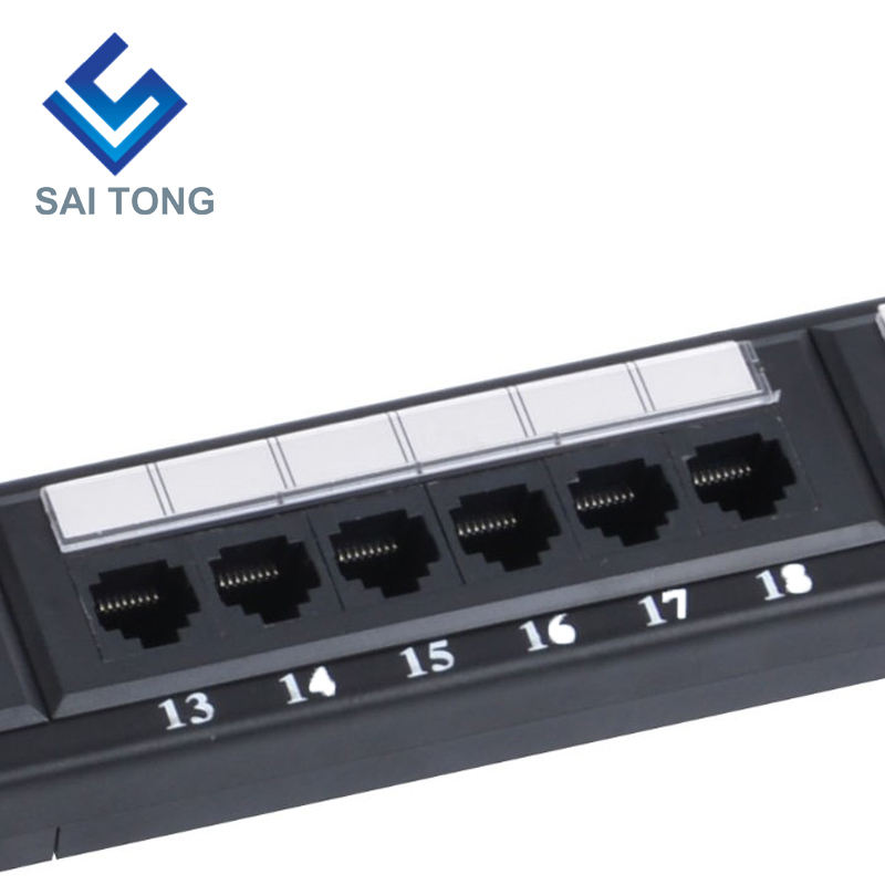 1U 19'' 24 portov RJ45 Krone bundy,oceľový držiak Cat5e Patch Panel Prázdny Netienený utp Cat5e CAT5 CAT6 RJ45 Patch panel