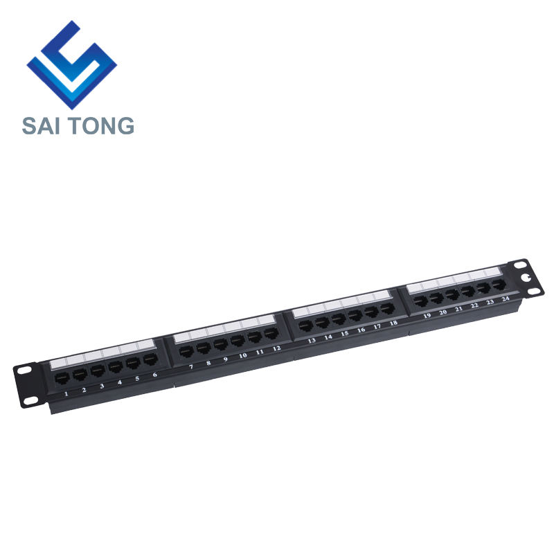 1U 19'' 24 portov RJ45 Krone bundy,oceľový držiak Cat5e Patch Panel Prázdny Netienený utp Cat5e CAT5 CAT6 RJ45 Patch panel