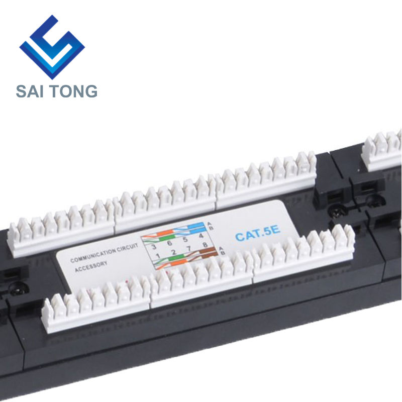 1U 19'' 24 portov RJ45 Krone bundy,oceľový držiak Cat5e Patch Panel Prázdny Netienený utp Cat5e CAT5 CAT6 RJ45 Patch panel