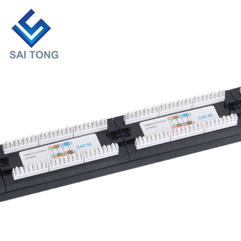 1U 19'' 24 portov RJ45 Krone bundy,oceľový držiak Cat5e Patch Panel Prázdny Netienený utp Cat5e CAT5 CAT6 RJ45 Patch panel